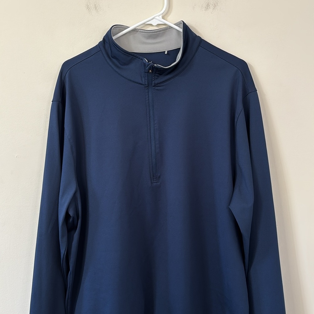 Walter Hagan 11 Majors Golf Quarter Zip Pullover Navy Size XL - Picture 2 of 7